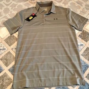 Grey Under Armor Small (Loose Fit) Golf Shirt.